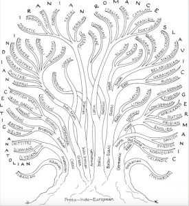 Alberi genealogici delle lingue indoeuropee e semitiche