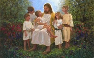 'Jesus and the Children' by David Textiles